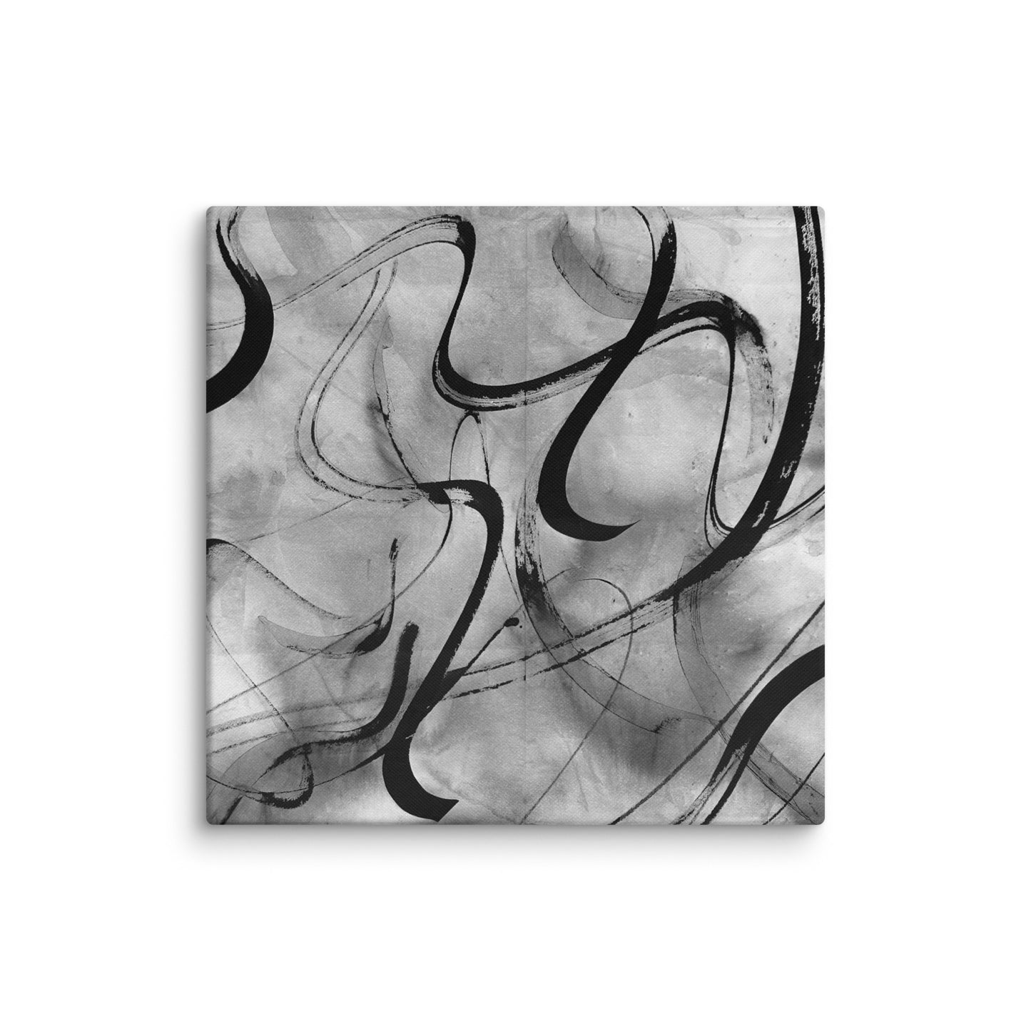 modern line art print with expressive brushstrokes