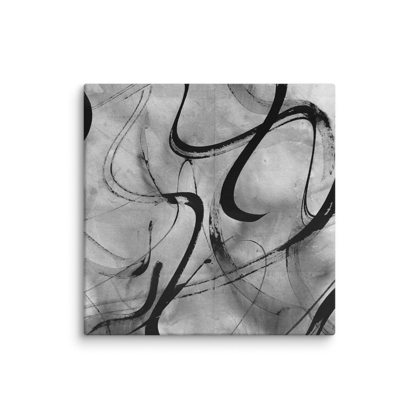 modern line art print with expressive brushstrokes