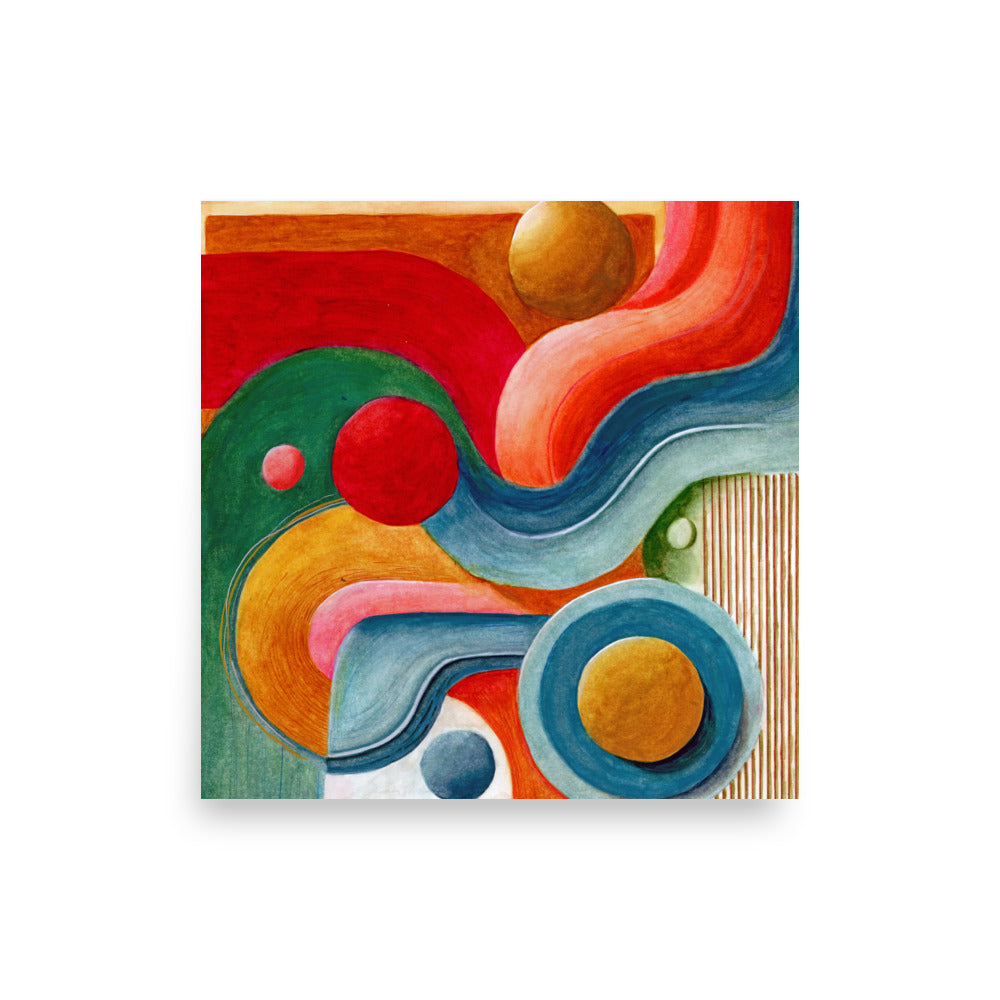 ethereal cosmic-inspired watercolor titled Orbital Dance
